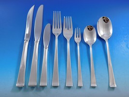 Theme by Gorham Sterling Silver Flatware Service for 12 Set 105 pieces Modern - £4,997.07 GBP