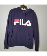 Fila Hoodie Hoodie Sweatshirt Mens S Blue Fleece - £15.76 GBP