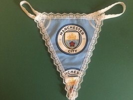 New Womens Manchester City Soccer Mls Gstring Thong Lingerie Panties Underwear - £15.17 GBP