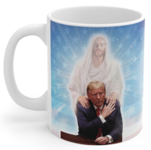 Trump Coffee Cup Support of Jesus Coffee Mug Republican America 4th of J... - $14.99