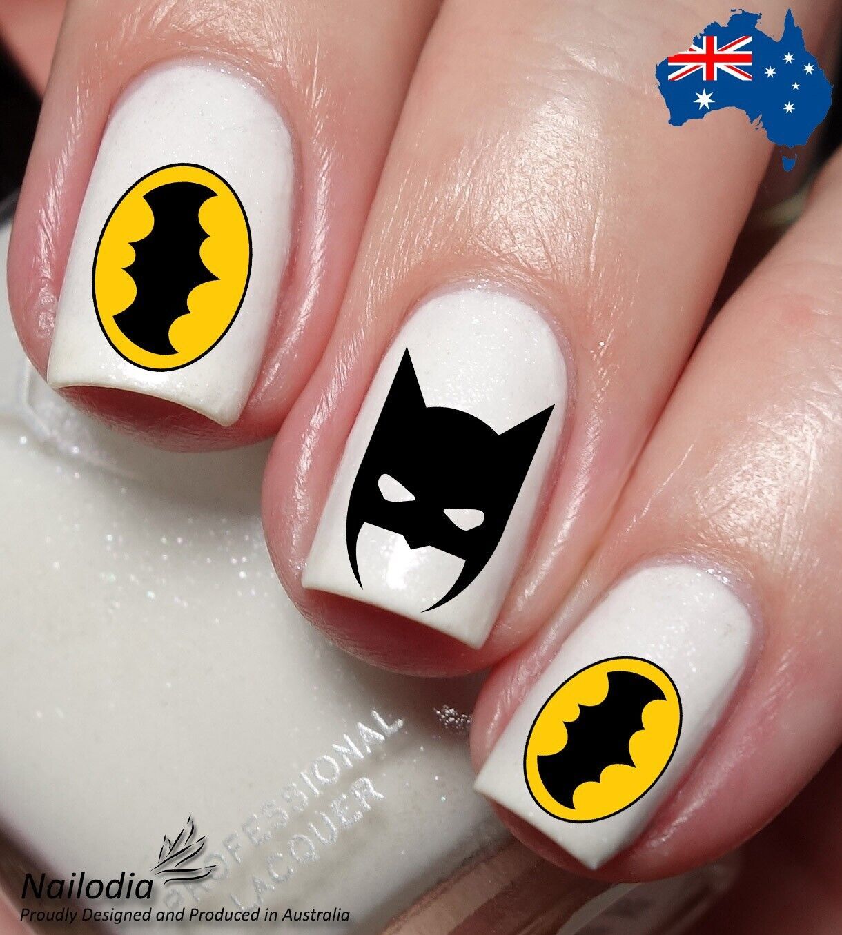Batman Nail Art Decal Sticker Water Transfer Slider