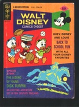 Walt Disney Comic Digest #49 1974-Huey, Dewey &amp; Louie Back To School-Don... - £41.93 GBP