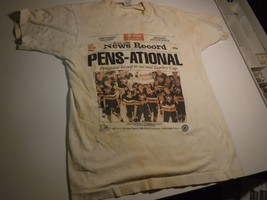 Vintage 1992 NHL Pittsburgh Penguins Stanley Cup T-Shirt | Size - Boys Medium - £59.01 GBP