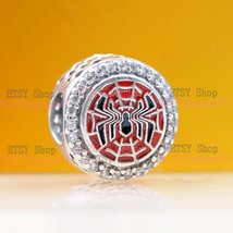 2023 New 925 Sterling Silver Spider-Man W.E.B. Adventure Charm with Enamel &amp;CZ  - £14.22 GBP