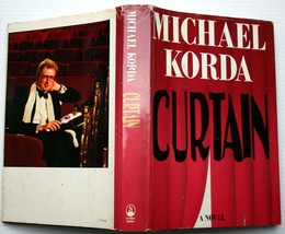 Michael Korda CURTAIN hcdj BCE noir Hollywood thriller Leigh-Olvier roman a clef - £6.41 GBP