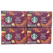 Starbucks FALL BLEND Keurig K-Cup Pods Coffee Medium Roast 4 boxes 40 AP... - $69.25