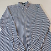 American Eagle Outfitters Classic Fit Men's Blue & White Stripes Shirt Size L image 9