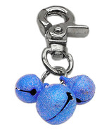 Lobster Claw Bell Charm Blue Jewelry Dogs Puppies Bling Safety Collar Ch... - £9.92 GBP