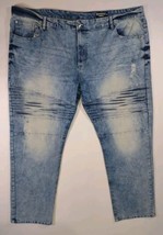 Southpole Jeans Men’s Size 48 Stretch Measure 51x33.5 Acid Wash Blue  Di... - $25.82