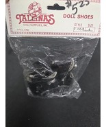 Tallinas Black Boots Doll Shoes Style 71052 Size 4 New Vintage - $92.91 MXN