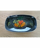 Beautiful vintage Italian ceramic fall harvest decorative plate - $24.99