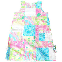 LILLY PULITZER Multicolor Petal Patch Sleeveless Shift Dress Girls 8 - £55.05 GBP