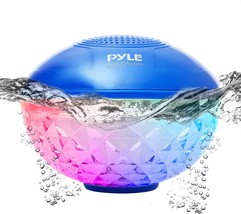 Portable Wireless Bluetooth Pool Speaker - IP68 Waterproof Outdoor, Blue - £51.89 GBP