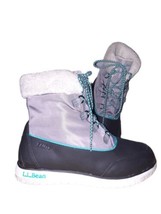LL BEAN Women&#39;s Gray Black Ultralight Pac Waterproof Primaloft Boots Size 9.5 M - £27.52 GBP