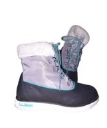 LL BEAN Women&#39;s Gray Black Ultralight Pac Waterproof Primaloft Boots Siz... - £27.93 GBP