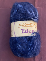 Moda Dea EDEN - Bulky weight 100% Nylon Eyelash yarn color 5885 Paradise (blue) - £2.28 GBP