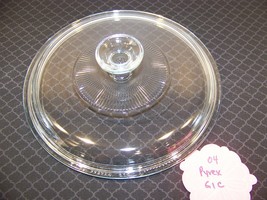 PYREX CLEAR 04 G1C A ROUND LID W/ RIBS CORNING WARE - £10.77 GBP