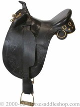 Pro /Australian /leather stock saddle with horn 17&quot; with set/ All Sizes - $596.16