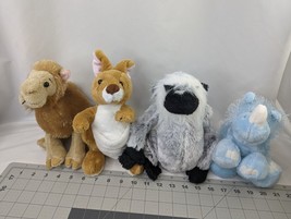 Ganz Webkinz Wild Animals Lot Kangaroo Camel Rhino Grey Langur Stuffed Toy - $17.95