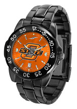 Oklahoma State Cowboys Licensed Men Fantom Anochrome Watch and Dog Tag - £72.14 GBP