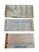 Eastern Airlines Ticket &amp; Jacket Air Lines Sinclair Oil Golden Falcon 1958 - $10.00