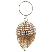 Sliver Diamonds Rhinestone Round Ball Evening Bags For Women 2021 Fashion Mini T - £45.54 GBP