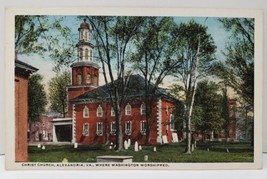 Alexandria Va Christ Church where Washington Worshipped Postcard B6 - £3.89 GBP