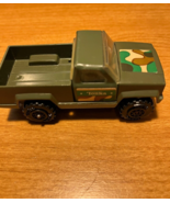 Vintage Tonka Army Green Pickup Truck Plastic &amp; Metal 4&quot; x 1.25&quot; - VG co... - $8.20 CAD