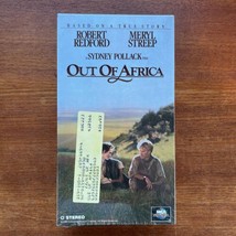 Out Of Africa VHS, Robert Redford, Meryl Streep, New Sealed MCA Watermark - £19.46 GBP