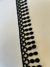 1 yard Venice Venise Fringe Lace Trim Black 1 1/4&quot; US SHIPPER  craft lam... - $23.56 MXN