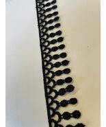 1 yard Venice Venise Fringe Lace Trim Black 1 1/4&quot; US SHIPPER  craft lam... - $1.78 CAD