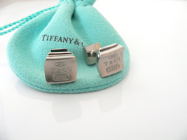 Tiffany &amp; Co 1837 Square Titanium Galaxy Cuff Link CuffLink Silver Man G... - $348.00