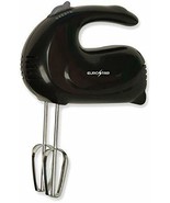 5-Speed Hand Mixer With Stainless Steel Beaters (Black) - £34.56 GBP