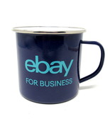 eBay for Business Tin Cup Mug Blue Aqua Metal Collect Memorabilia US Sel... - $14.84