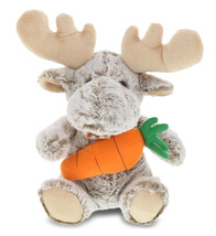 Happy Easter Super Soft Plush Sitting Moose With Carrot Plush Toy - 11&quot; - £35.54 GBP