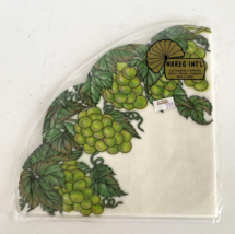 Silken Rice Paper Napkins Grapes Fruit Leaves Gold Accents 15 Pack Made ... - $15.95