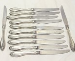 Oneida Community Heiress Dinner Knives Stainless Glossy 9 3/4&quot; Lot of 12 - $54.87