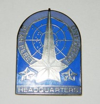 Star Trek Classic TV Star Fleet Command Headquarters Badge Metal Pin 198... - $14.49