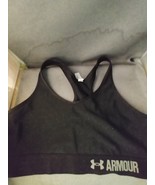 Womens Under Armour Compression Black Sports Bra size Large  - $190.37 MXN
