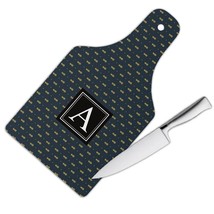 Pineapple : Gift Cutting Board Black Gold Pattern Exotic Fruits Party Favors Kit - £22.92 GBP