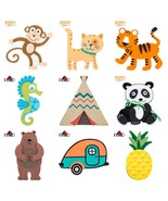 Painted Wood Craft Shapes Various Styles New! - $4.00+