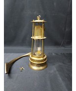 Vintage Replica Nautical Or Miners Lamp Lantern Brass With Original Wall... - €21,43 EUR