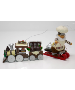 Kurt Adler Hershey’s Chocolate Kisses 1985 Christmas Ornaments Train &amp; Chef - $303.10 MXN