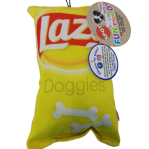 Fun Food Lazy Dog Chips for Dog Toy As a pillow Squeaker hidden 8&quot; - £3.87 GBP