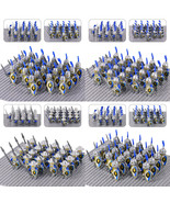 84pcs Castle Kingdom Blue Lion Knights Infantry Army Collectible Minifig... - $25.68+