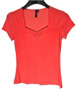 Sara Lawrence Petite Women’s Coral Ruched Lightweight Blouse  (PM) - $20.65 CAD