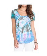 Chaser Venice Beach Spiral Tie Dye Open Back Short Sleeve Top Size XS - $20.00