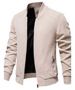 Men&#39;s Waffle Knit Baseball Collar Zip Up Jacket - $66.49+