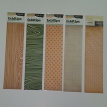 NEW 5 Packs fabRips Sticky Fabric Strips Studio Calico Scrapbooking Lot ... - £10.05 GBP