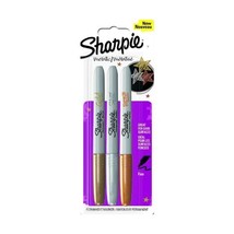 Sharpie Fine Point Metallic Permanent Markers - Assorted Metallic Colours, Pack  - $16.00